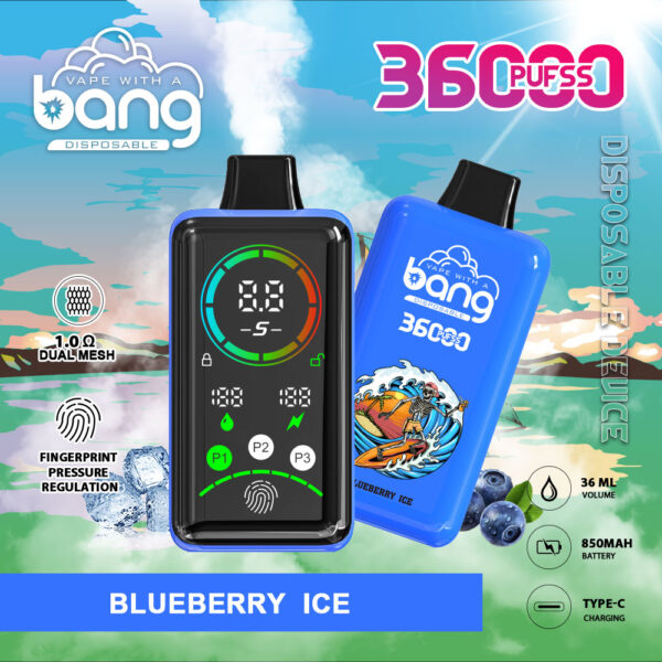 Bang 36K Power, smaakvariant Blueberry Ice