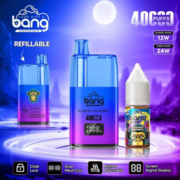Bang 40K – Geschmacksvariante „Blueberry Raspberry“