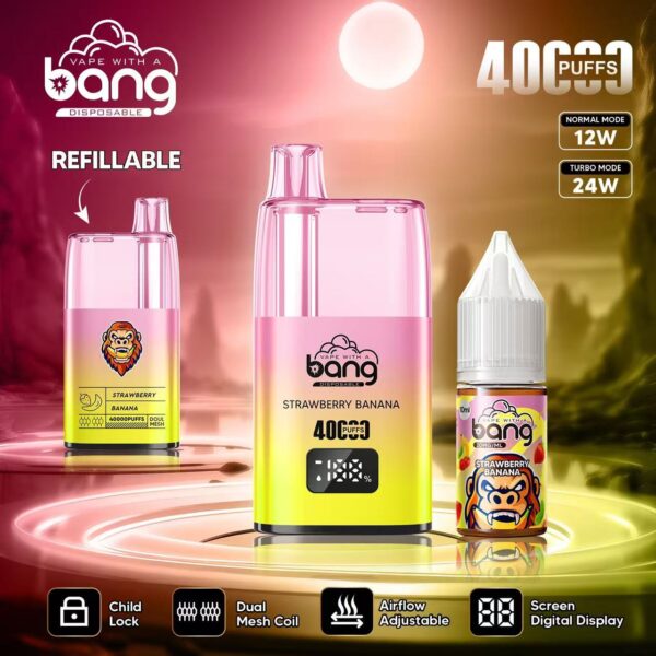 Bang 40K – Geschmacksvariante „Erdbeere-Banane“
