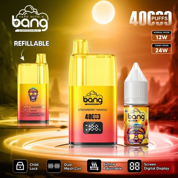 Bang 40K – Geschmacksvariante „Erdbeere-Mango“