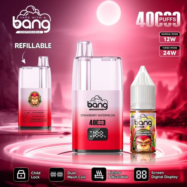 Bang 40K – Geschmacksvariante „Erdbeere-Wassermelone“