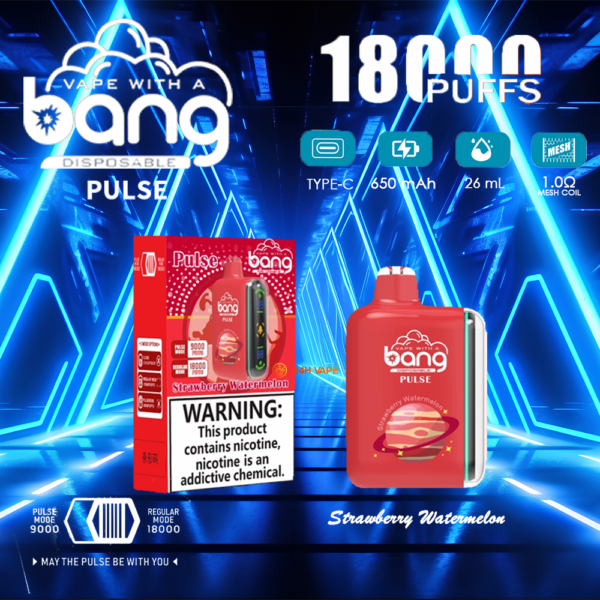 Bang Pulse 18K – Parfum fraise-pastèque