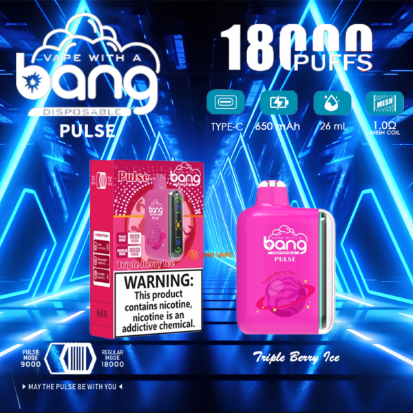 Bang Pulse 18K, saveur « Triple Berry Ice »