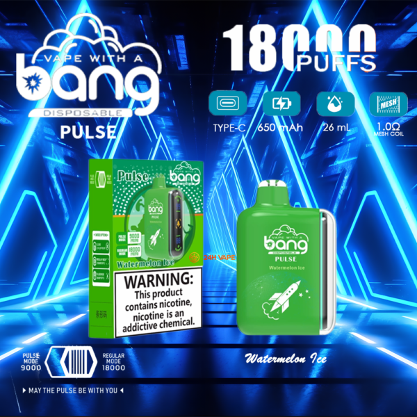Bang Pulse 18K, saveur « Watermelon Ice »