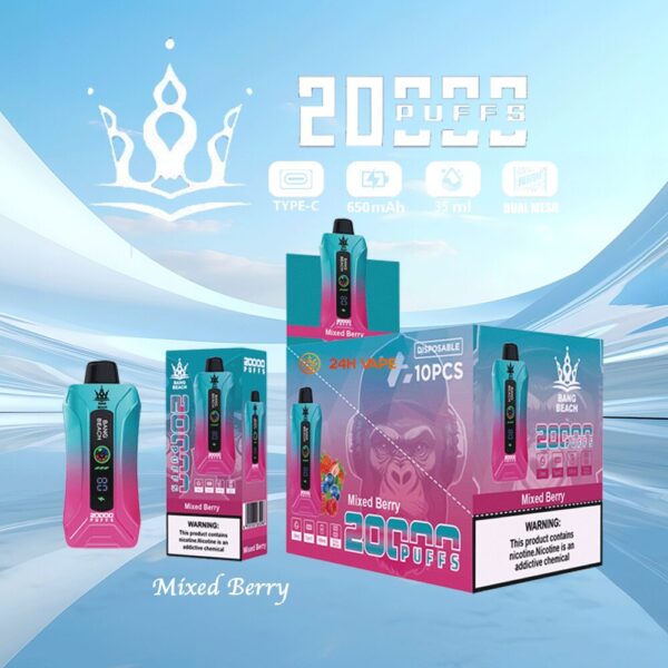 Bang Beach 20K – Geschmacksvariante „Mixed Berry“