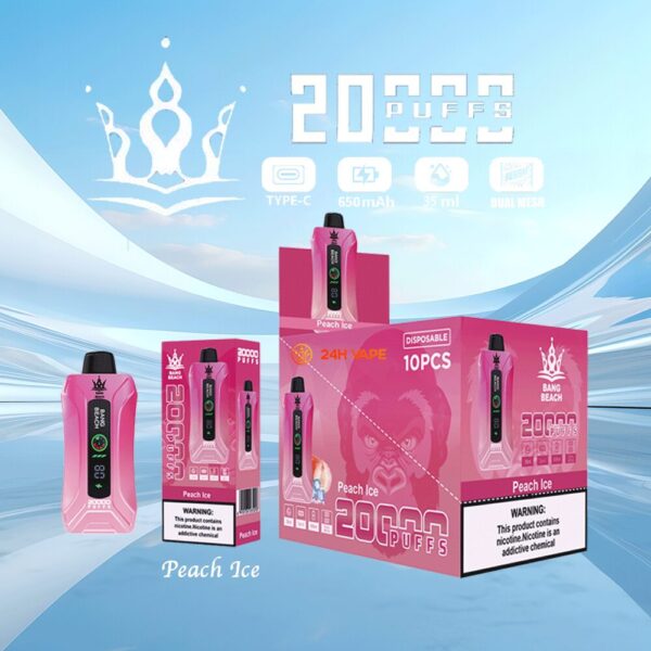 Bang Beach 20K – Geschmacksvariante „Peach Ice“