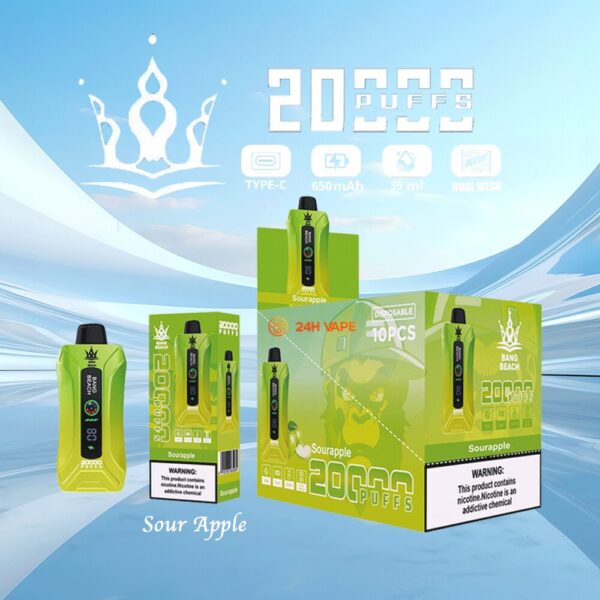 Bang Beach 20K – Geschmacksvariante „Sour Apple“