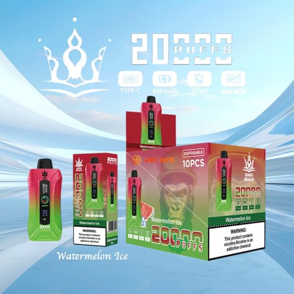 Bang Beach 20K – Geschmacksvariante „Wassermelonen-Eis“