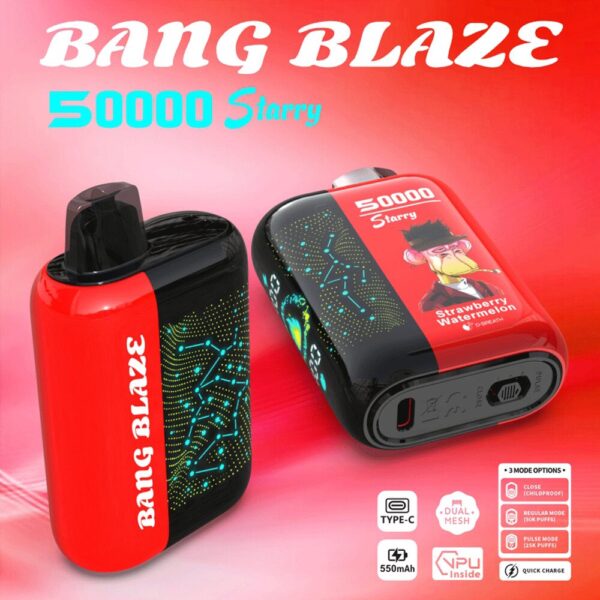 Bang Blaze Starry 50K, saveur fraise-pastèque