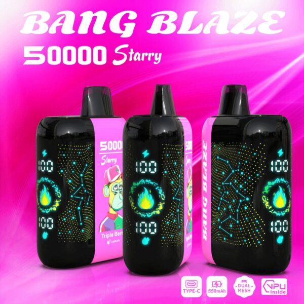 Bang Blaze Starry 50K, saveur « Triple Berry »
