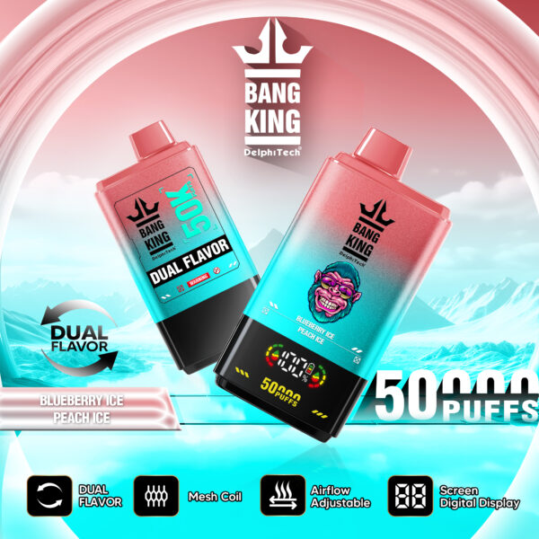Bang King 50K ブルーベリーアイス/ピーチアイス フレーバーオプション