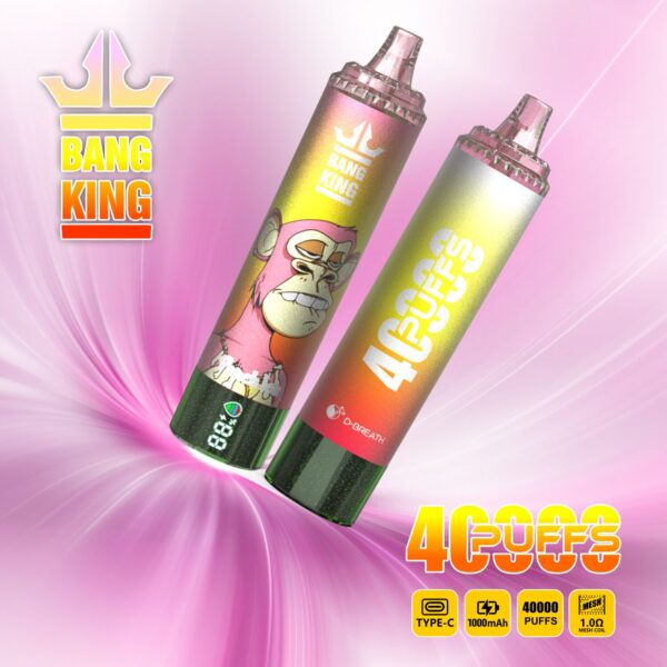 Bang King Tornado 40K, saveur « Peach Ice »