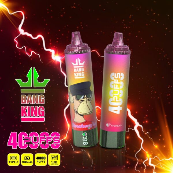 Bang King Tornado 40K, saveur « Strawberry Ice » (glace à la fraise)