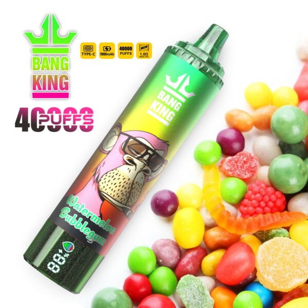 Bang King Tornado 40K – Parfum « Pastèque-Chewing-gum »