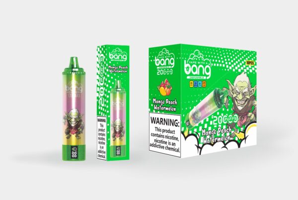 Bang Tornado 20K: opción de sabor a mango, melocotón y sandía