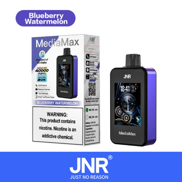 JNR Media Max 40K, sabor arándanos y sandía