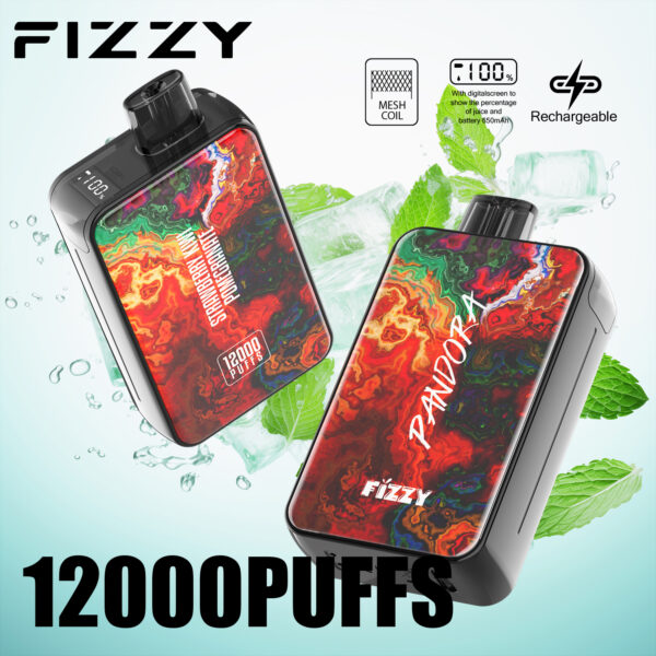 Fizzy Pandora 12K, gusto fragola, kiwi e melograno