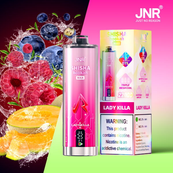 JNR Shisha Max 22K, saveur « Lady Killa »