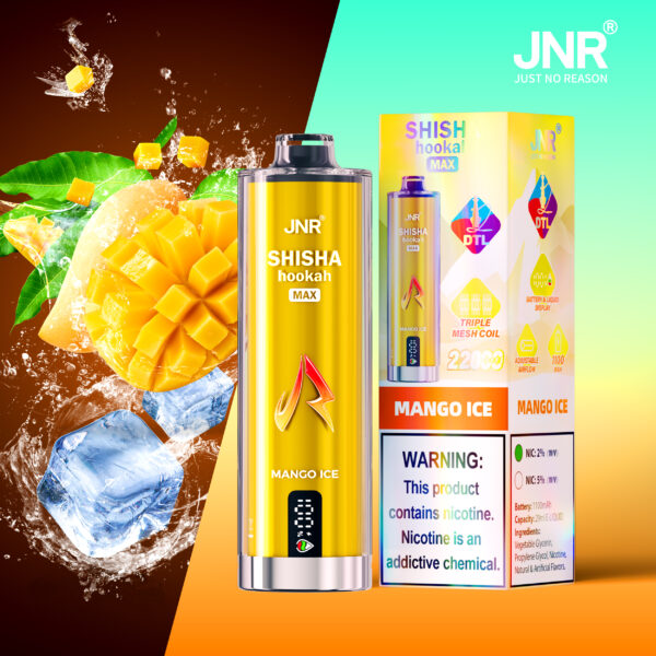 JNR Shisha Max 22K, arôme « Mango Ice »