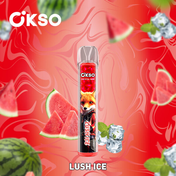 OKSO Crystal Bar, 800 caladas, sabor Lush Ice
