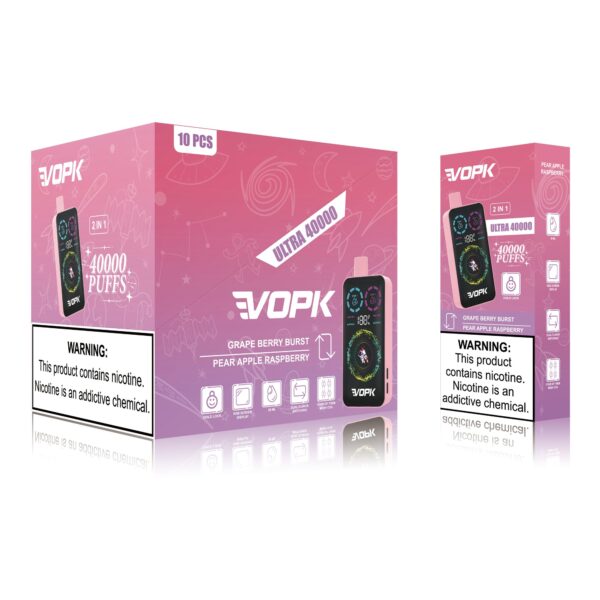 VOPK ULTRA 40K – Geschmacksvariante „Grape Berry Burst“ / „Pear Apple Raspberry“