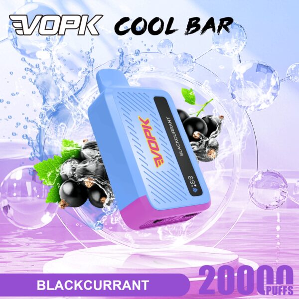 VOPK Cool Bar 20K, smaakvariant zwarte bessen