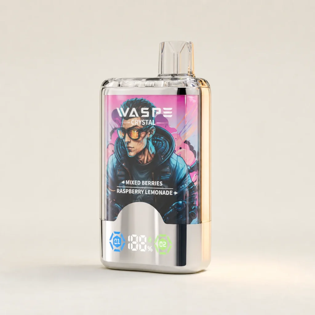 WASPE Crystal 40000 40K Puffs Double Taste LCD Display Disposable Vape