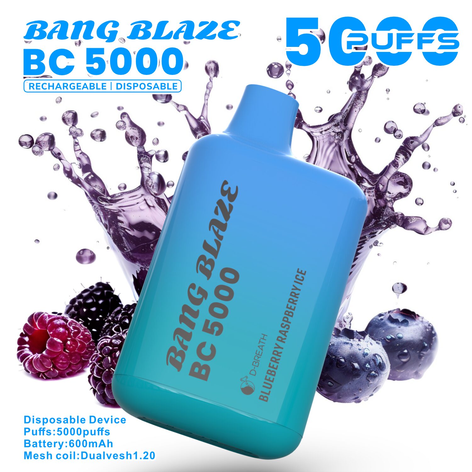 Bang Blaze BC5000 5K Puffs 2% 3% 5% Disposable Vape - Image 13