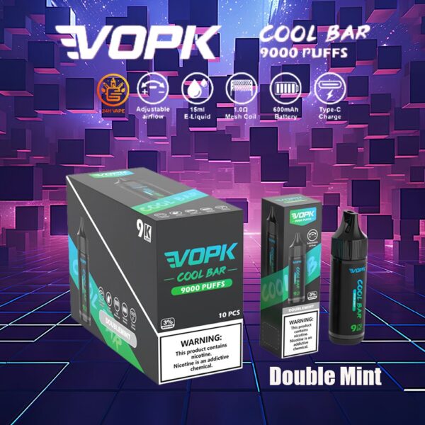 VOPK Cool Bar 9K – Geschmacksvariante „Double Mint“