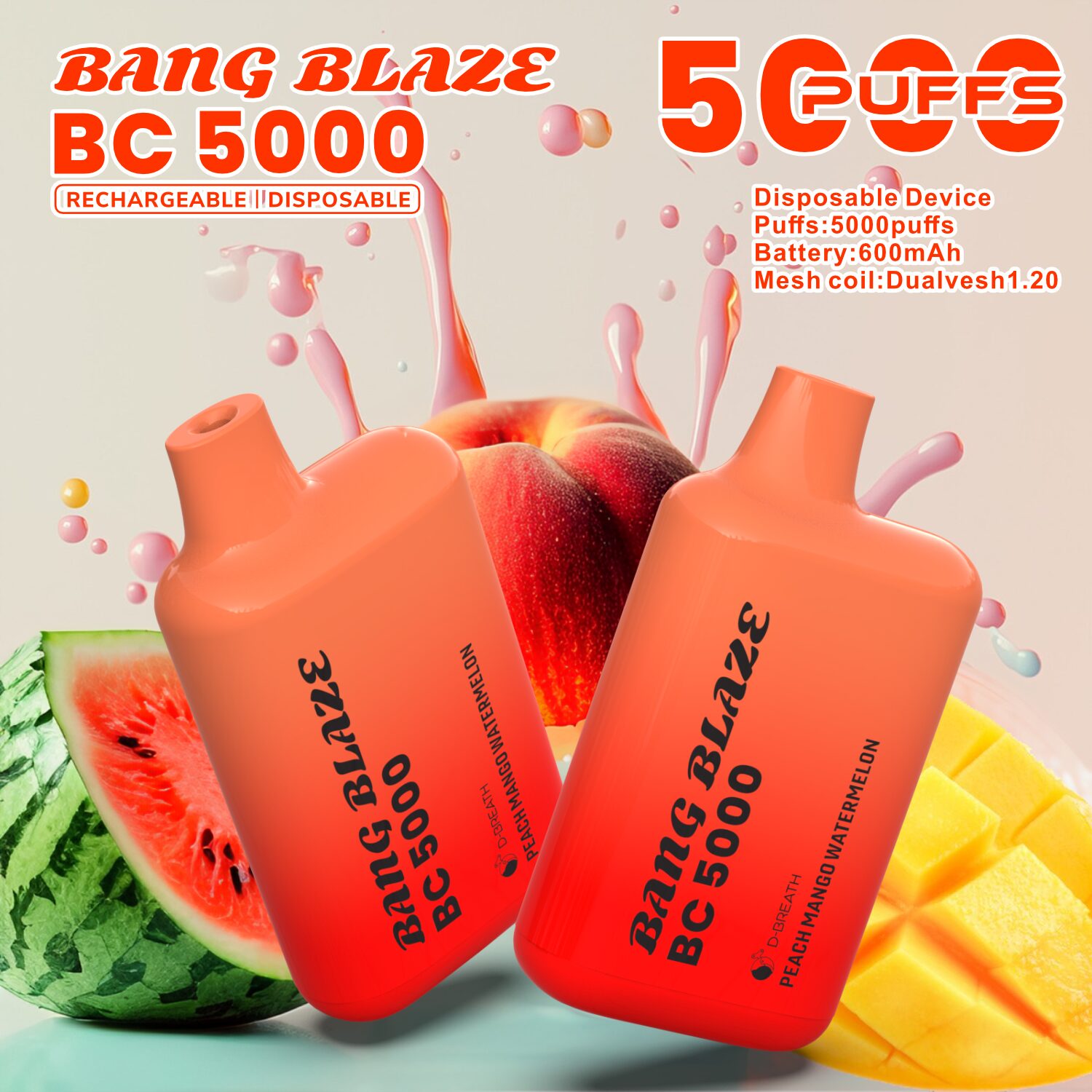 Bang Blaze BC5000 5K Puffs 2% 3% 5% Disposable Vape - Image 9