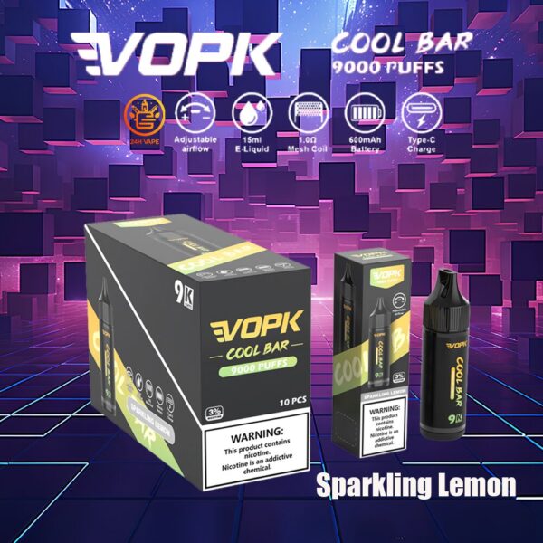 VOPK Cool Bar 9K, Geschmacksvariante „Sparkling Lemon“