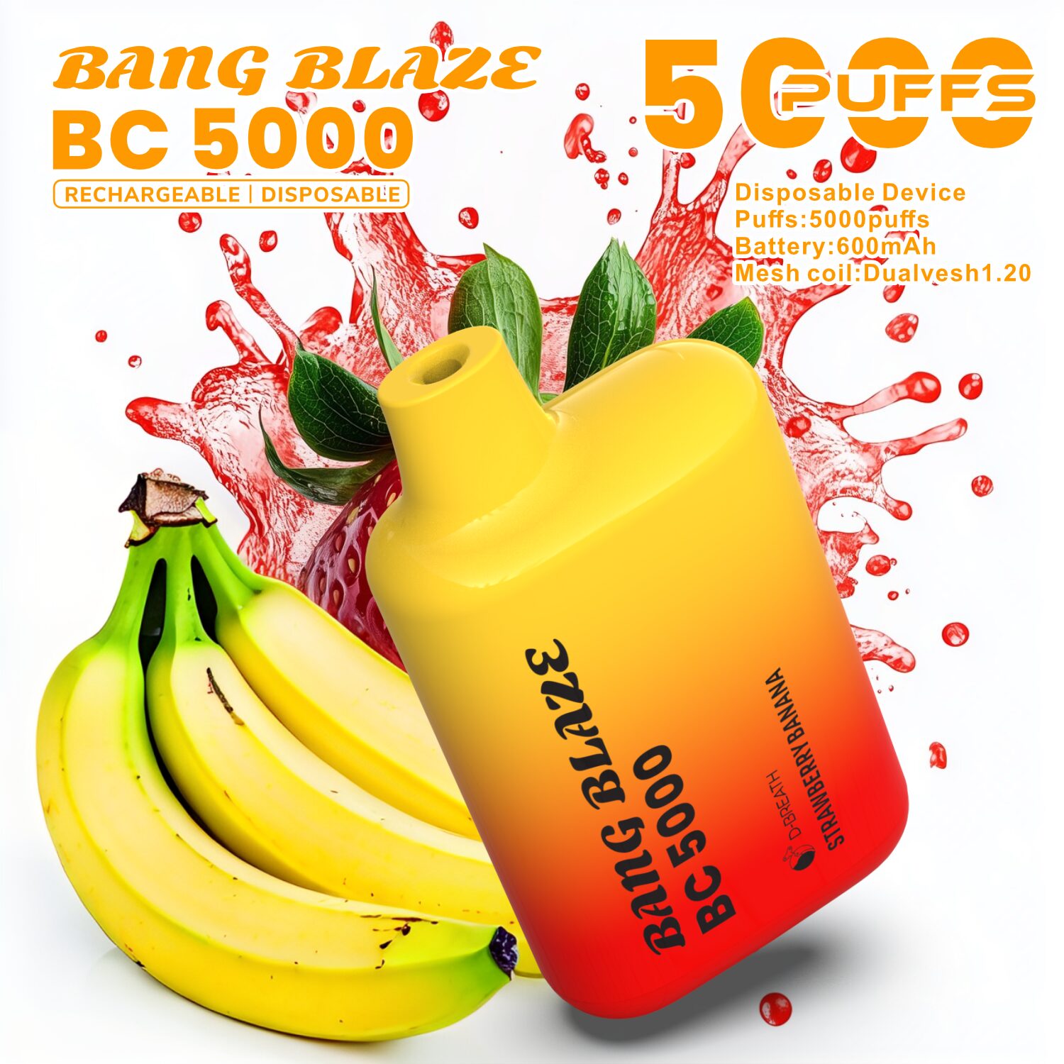 Bang Blaze BC5000 5K Puffs 2% 3% 5% Disposable Vape - Image 7