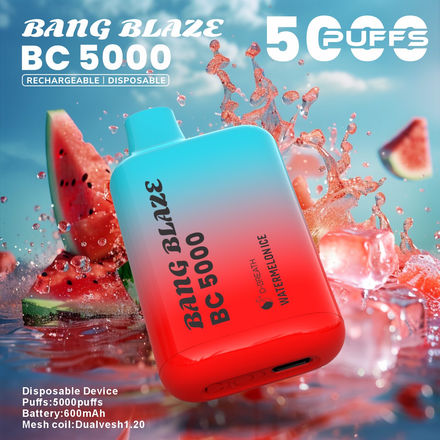 Bang Blaze BC5000 5K Puffs 2% 3% 5% Disposable Vape - Image 3